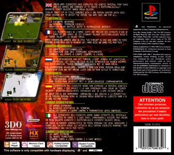 Army Men - Omega Soldier (EU) box cover back